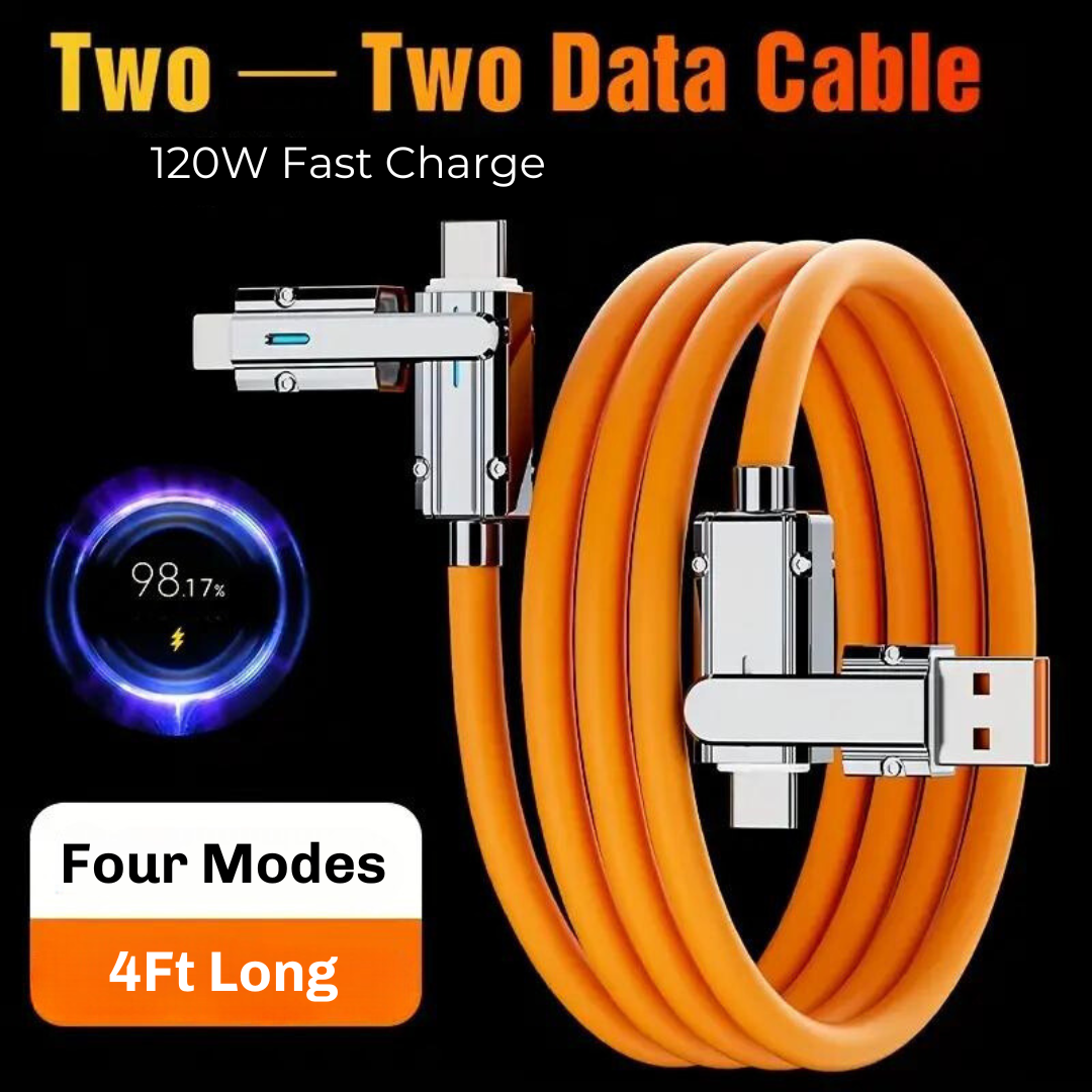 Easify 4 In 1 Turbo 120W Data Cable