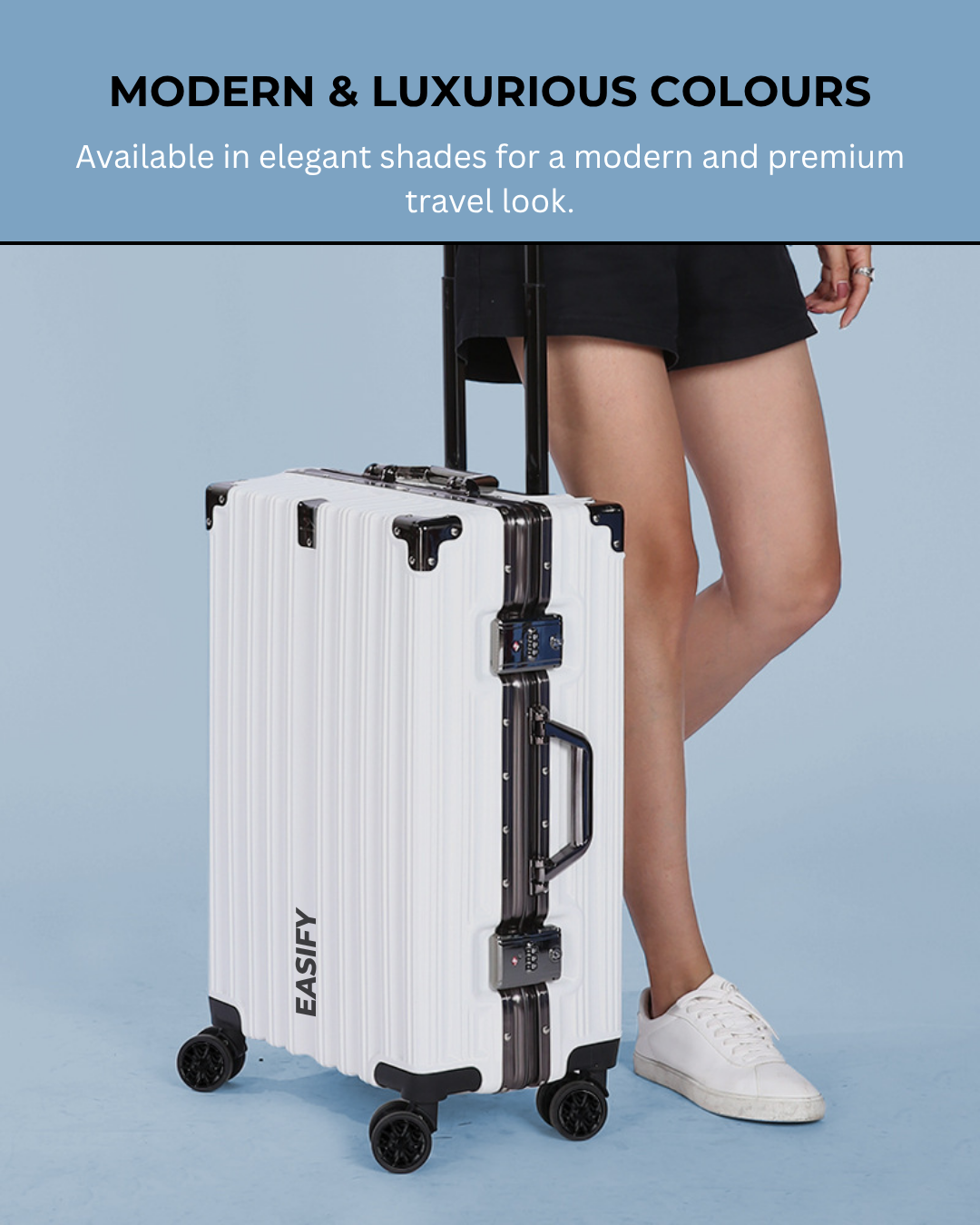 Easify Anti-Theft Zipperless Suitcase