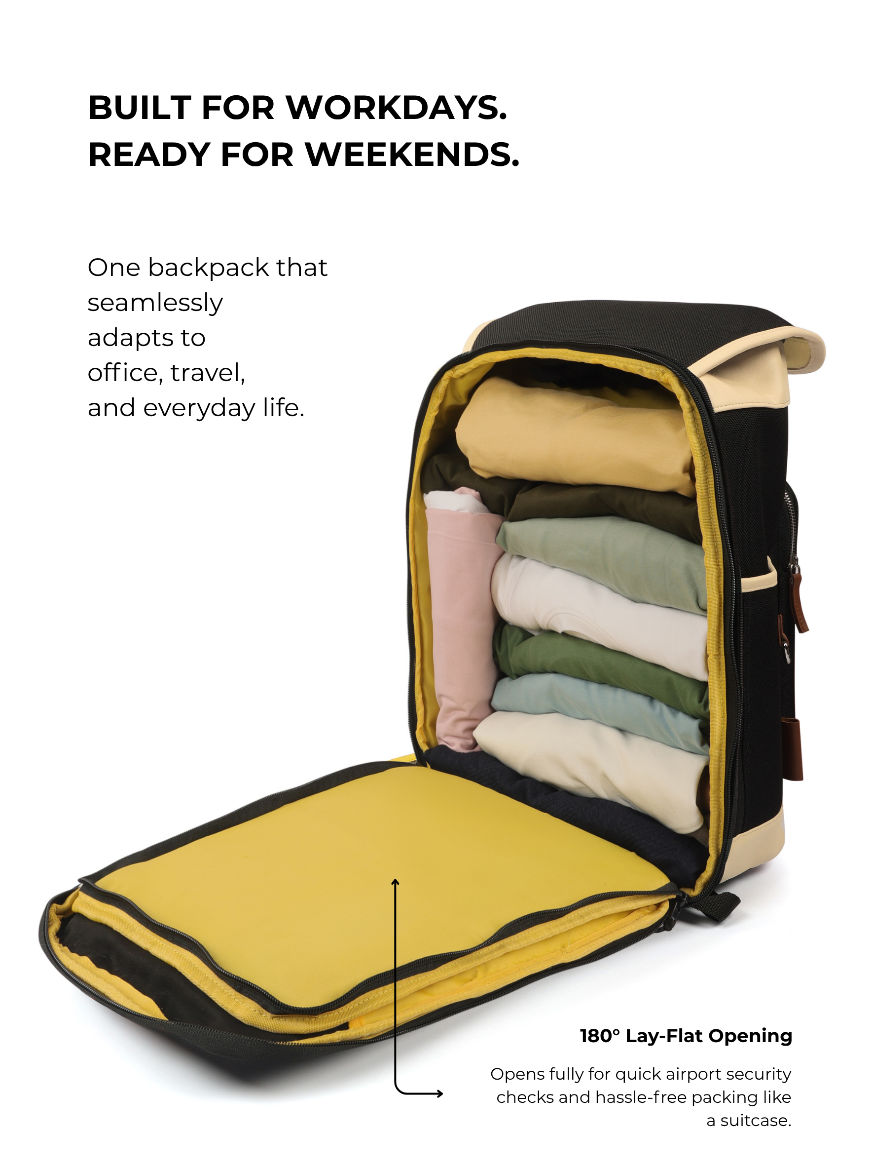 Easify Metro Weekender (Office + 2 Days Travel Backpack)