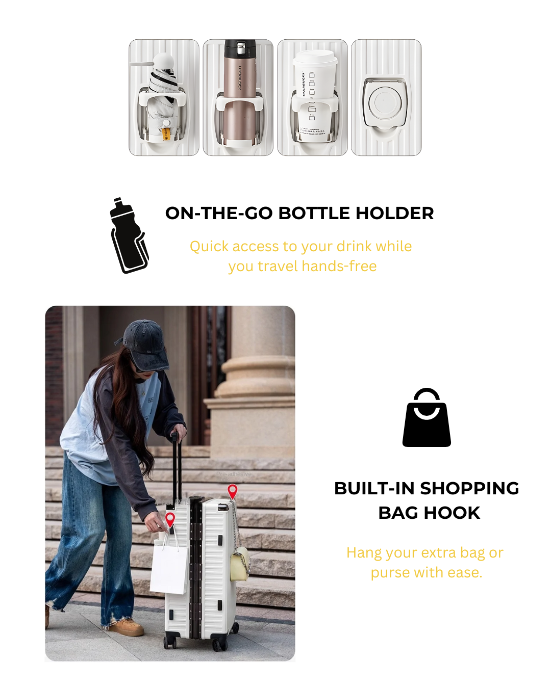 Easify Anti-Theft Zipperless Suitcase