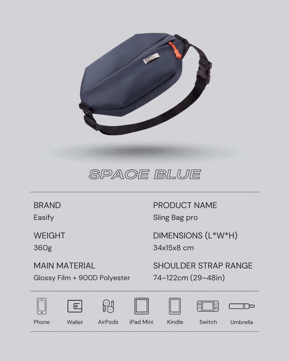 Easify Sling Bag PRO