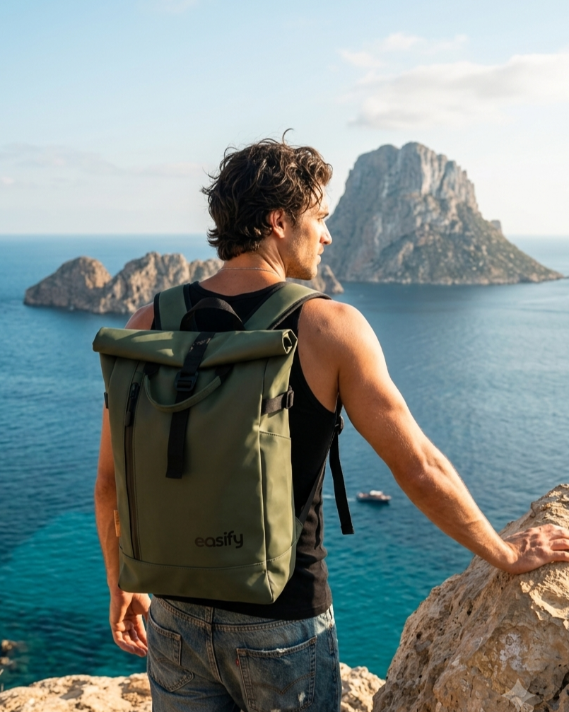 Easify Waterproof Rolltop Backpack