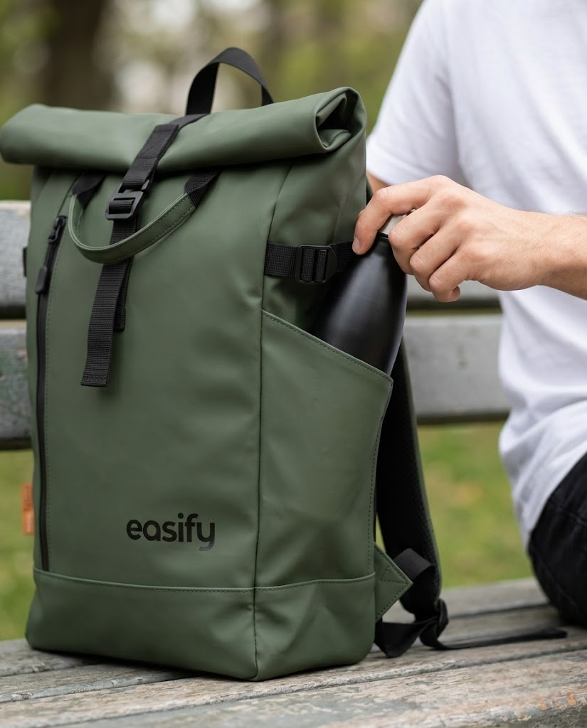 Easify Waterproof Rolltop Backpack